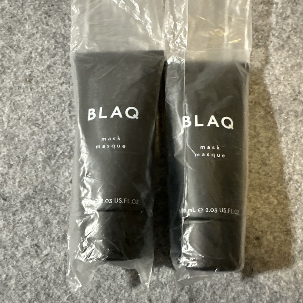 BLAQ Peel-Off Charcoal Mask Face Clogged Pores 60mL 2.03 fl‎ oz NEW Set 2